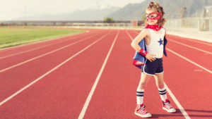 Banner _ Menina em uma pista de corrida - Psicologia no Esporte